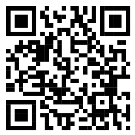 A qr code with black squares Description automatically generated